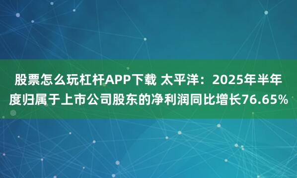 股票怎么玩杠杆APP下载 太平洋：2025年半年度归属于上市公司股东的净利润同比增长76.65%